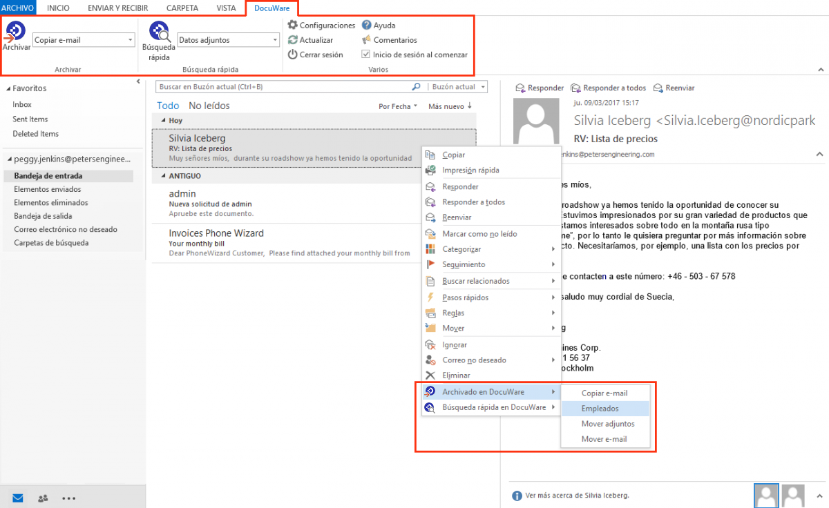 DocuWare Integre Outlook Con DocuWare Y Haga Su Vida F cil